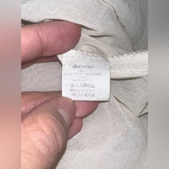 Chancha Vente Faux Suede Tank with Sheer bottom and Side Slits Size XL GUC - Picture 5 of 5